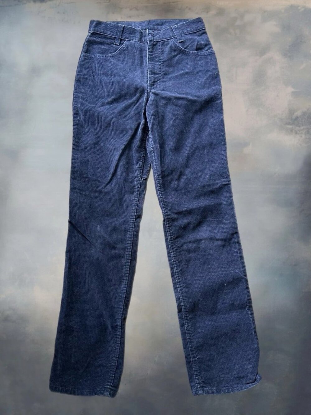 Vintage Blue 80s Levi’s Corduroy Pants Student Fit White Tab Made In USA 29x32